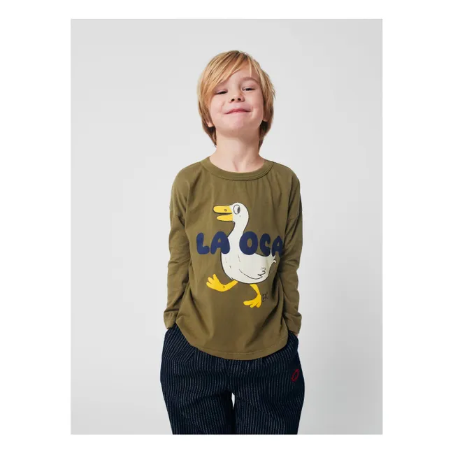 Enten-T-Shirt La OCA Bio-Baumwolle | Khaki