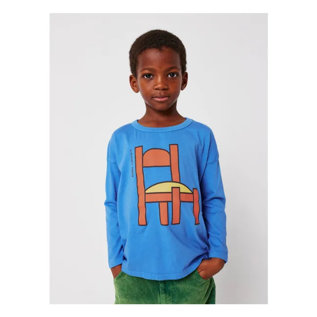 Chaiselongue-T-Shirt Bio-Baumwolle | Blau