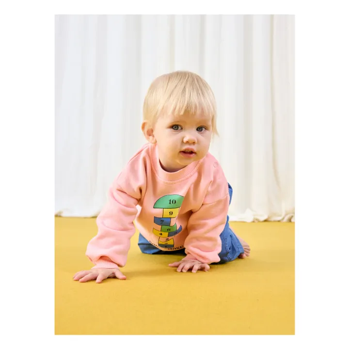 Sudadera Marelle de algodón orgánico | Rosa- Imagen del producto n°5