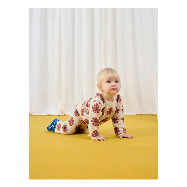 Pull Jacquard Coton Bio | Beige