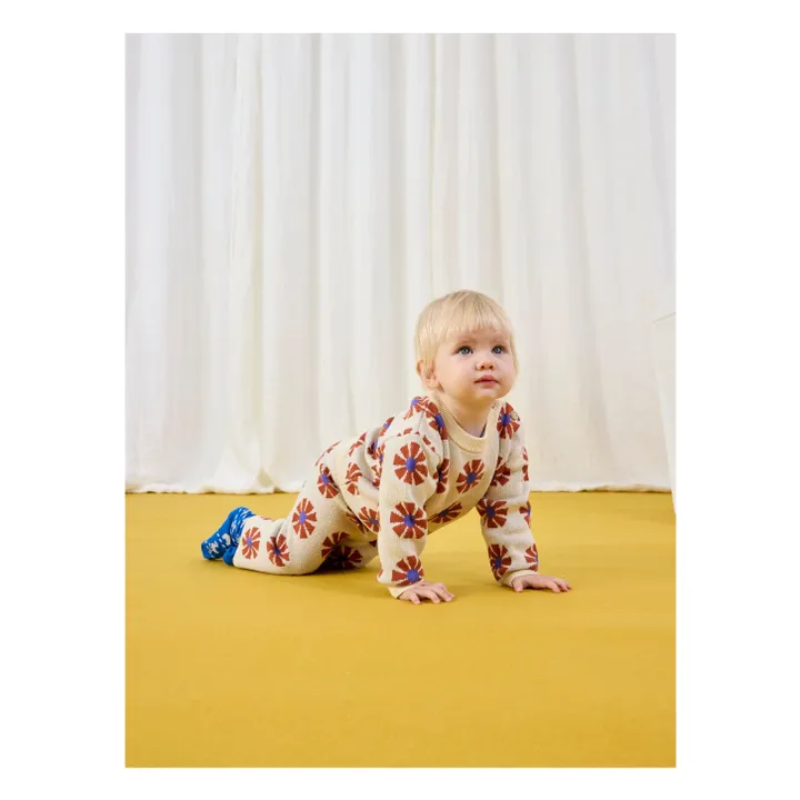 Pull Jacquard Coton Bio | Beige- Image produit n°6