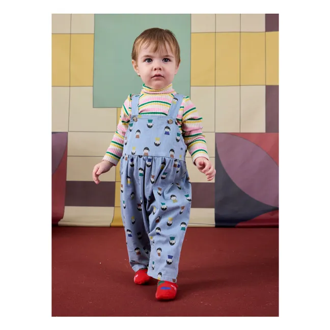 Salopette en Jean Pions | Bleu Clair