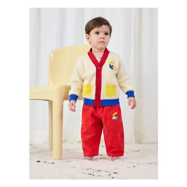 Pantalon Velours Côtelé | Rouge