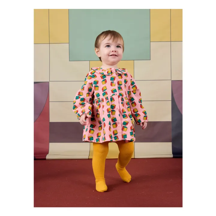 Vestido de pana de algodón orgánico | Rosa- Imagen del producto n°1