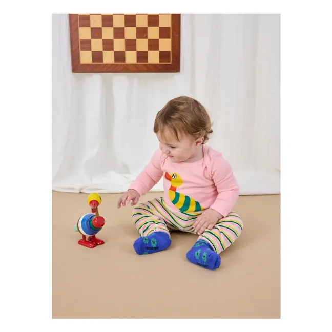 Legging Côtelé Rayé | Ecru