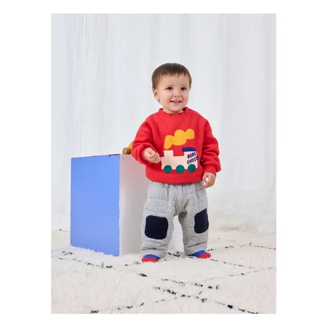 Sweat Train Coton Bio | Rouge