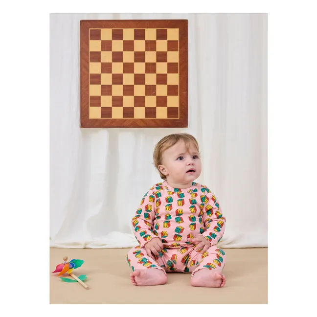 T-shirt Dés Coton Bio | Rose pâle