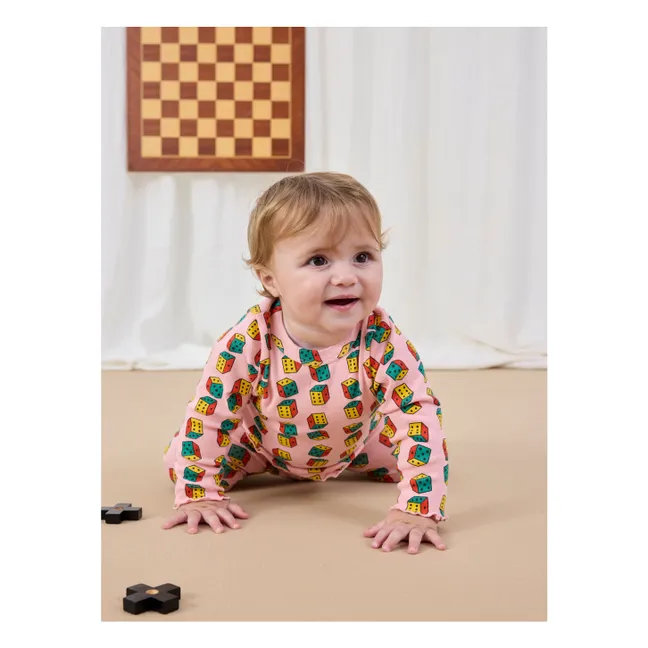 T-shirt Dés Coton Bio | Rose pâle