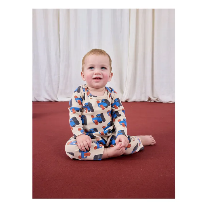 Camiseta Perros Algodón Ecológico | Beige- Imagen del producto n°2