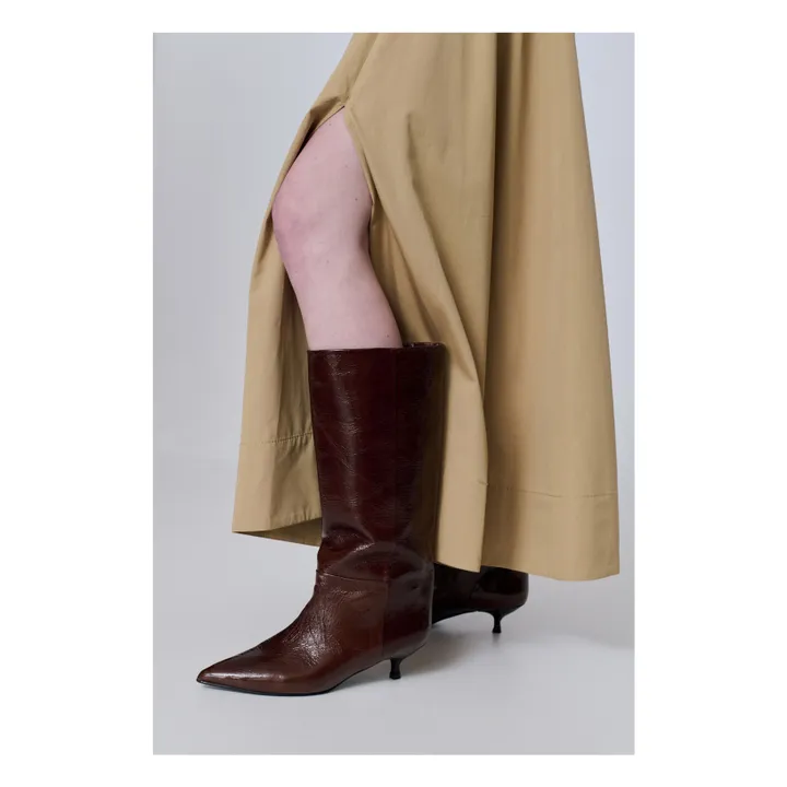 Botas de charol Sydney | Chocolate- Imagen del producto n°1