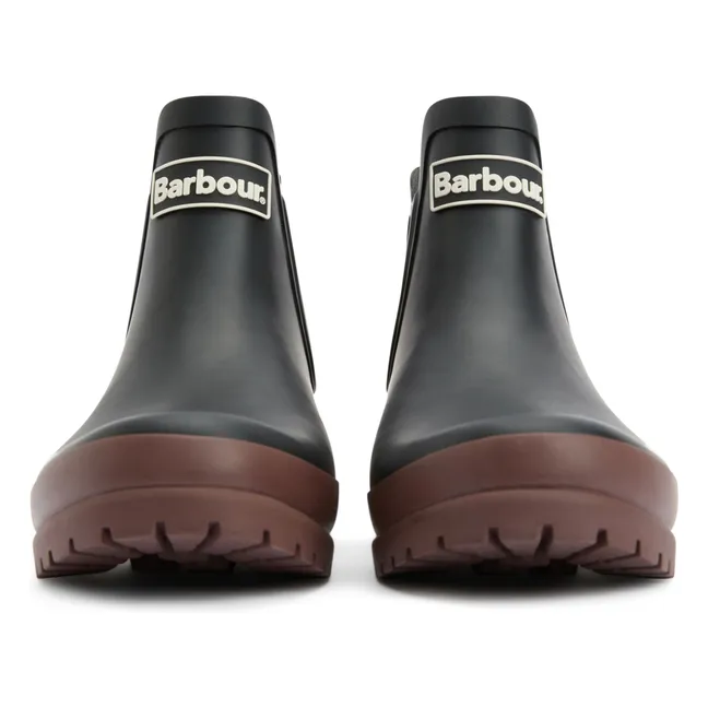 Botas Chelsea Malva Caucho | Negro