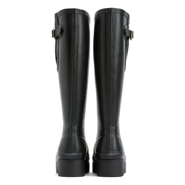 Bottes Hautes Leighton Caoutchouc | Noir