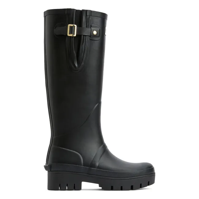 Bottes Hautes Leighton Caoutchouc | Noir