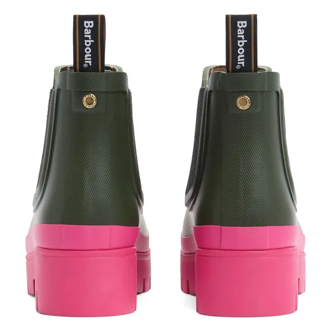 Boots Chelsea Halton Caoutchouc | Vert olive