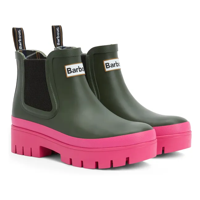 Boots Chelsea Halton Caoutchouc | Vert olive