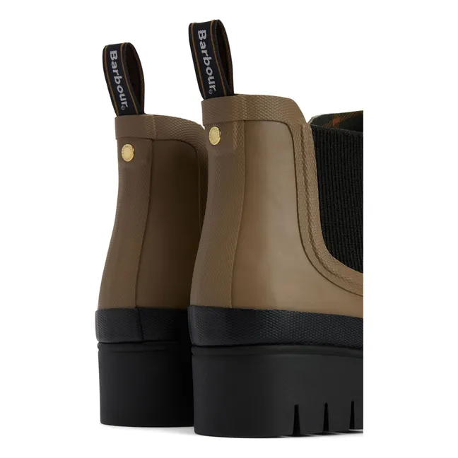 Stiefel Chelsea Halton Gummi | Beige