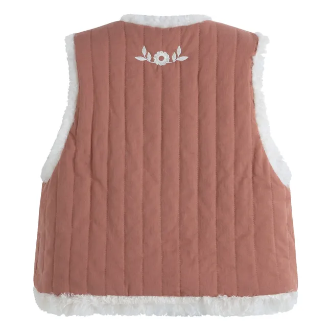 Noemie Reversible Vest | Terracotta