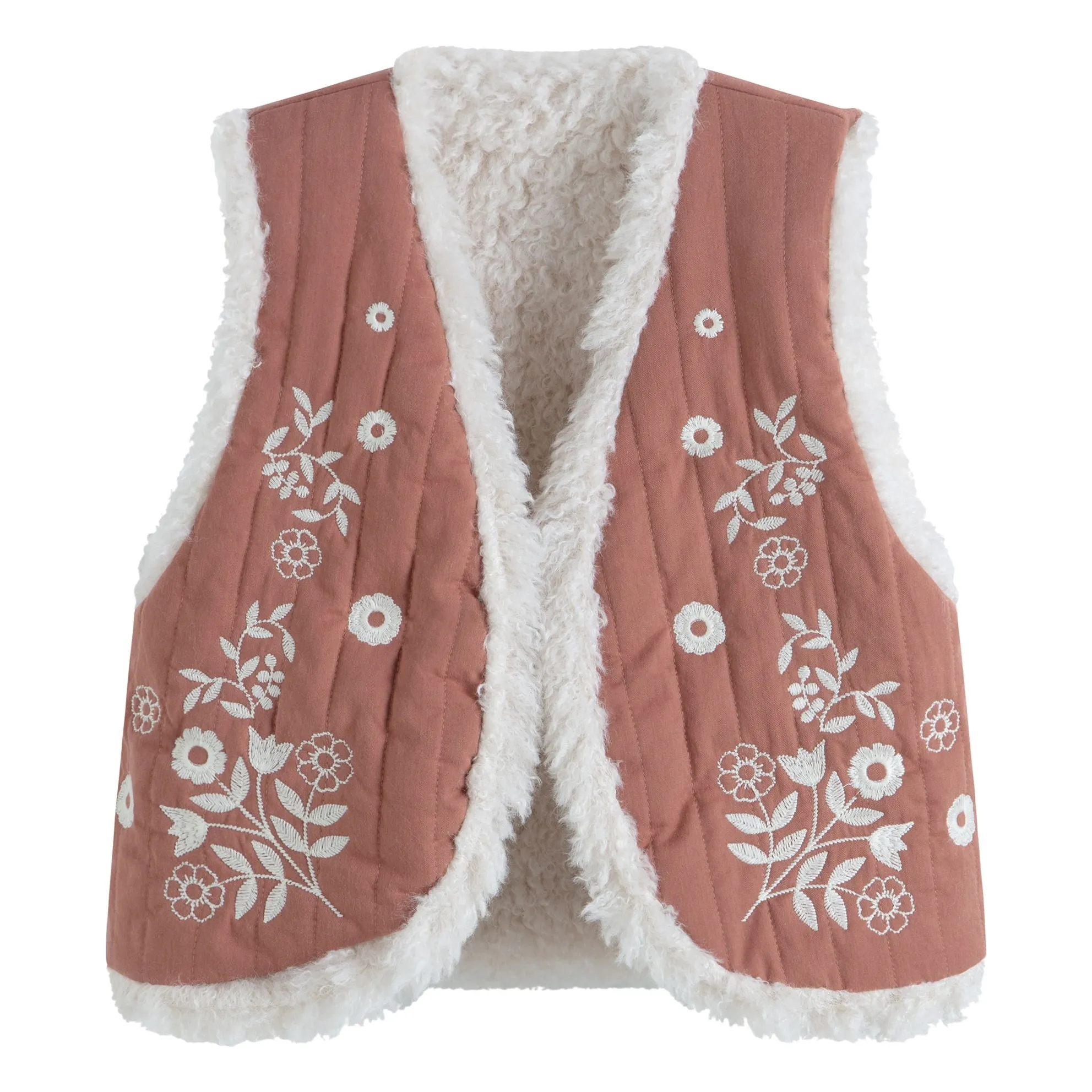 C'era Una Volta Terracotta Noemie Reversible Vest
