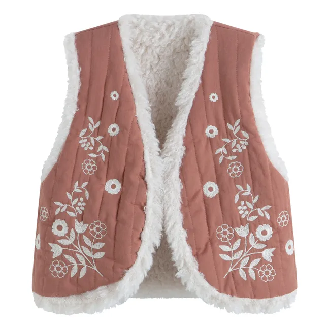 Noemie Reversible Vest | Terracotta