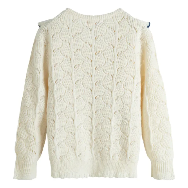 Cardigan Viviana Volants | Crème