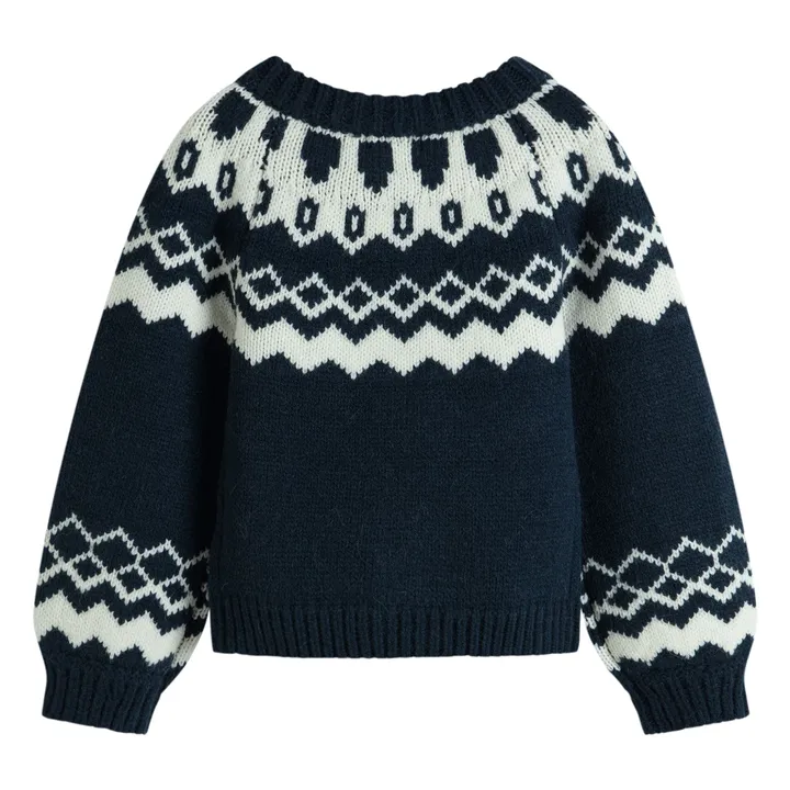 Cardigan Jacqueline | Bleu marine- Image produit n°3