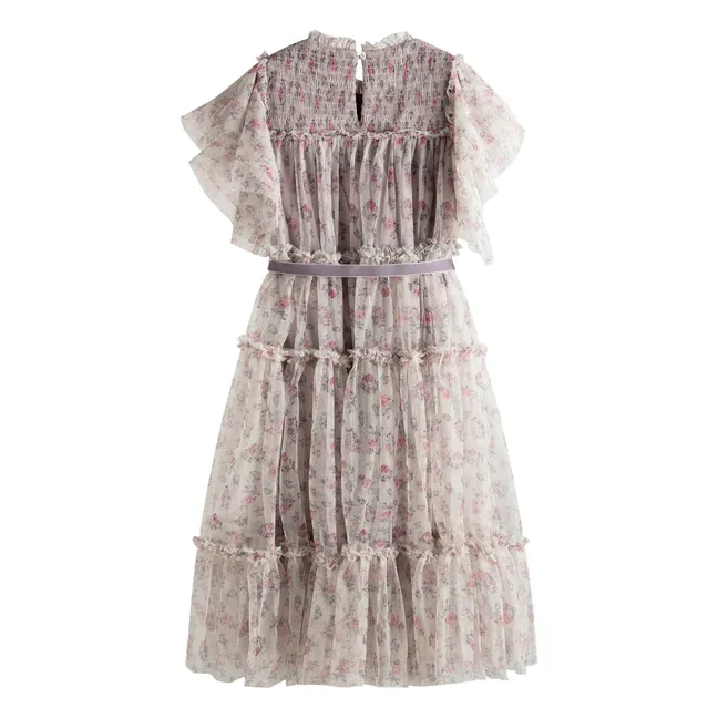 Robe Carolina Fleurie | Rose pâle