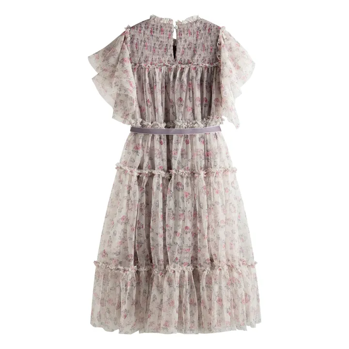 Robe Carolina Fleurie | Rose pâle- Image produit n°5