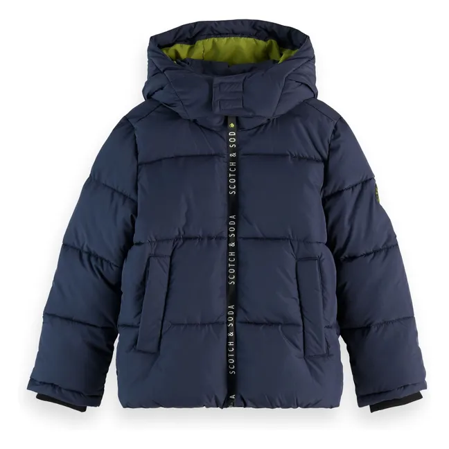 Chaqueta corta de plumón | Azul Marino