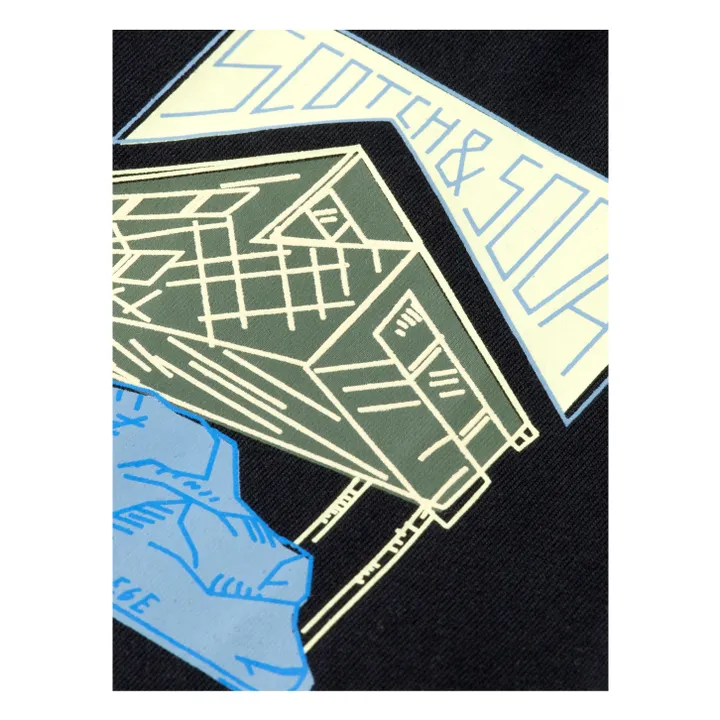 Camiseta de manga larga Artwork | Negro- Imagen del producto n°2