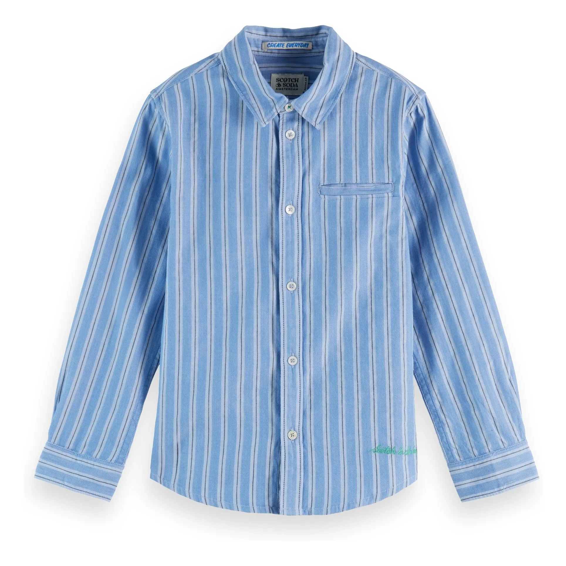 Scotch & Soda Blue Striped Shirt