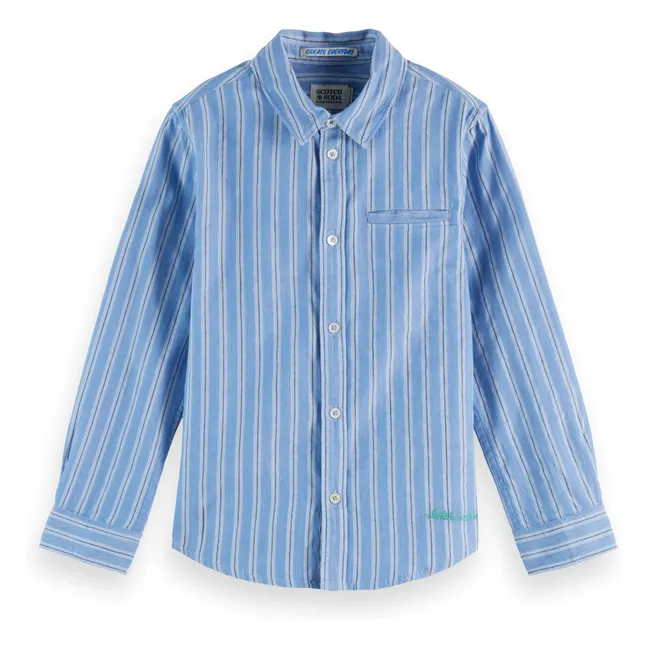 Chemise Rayée | Bleu