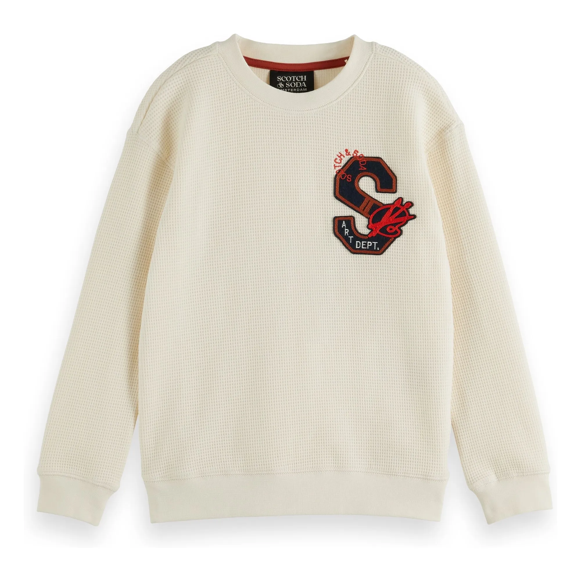 Scotch & Soda Ecru Sweat Waffle