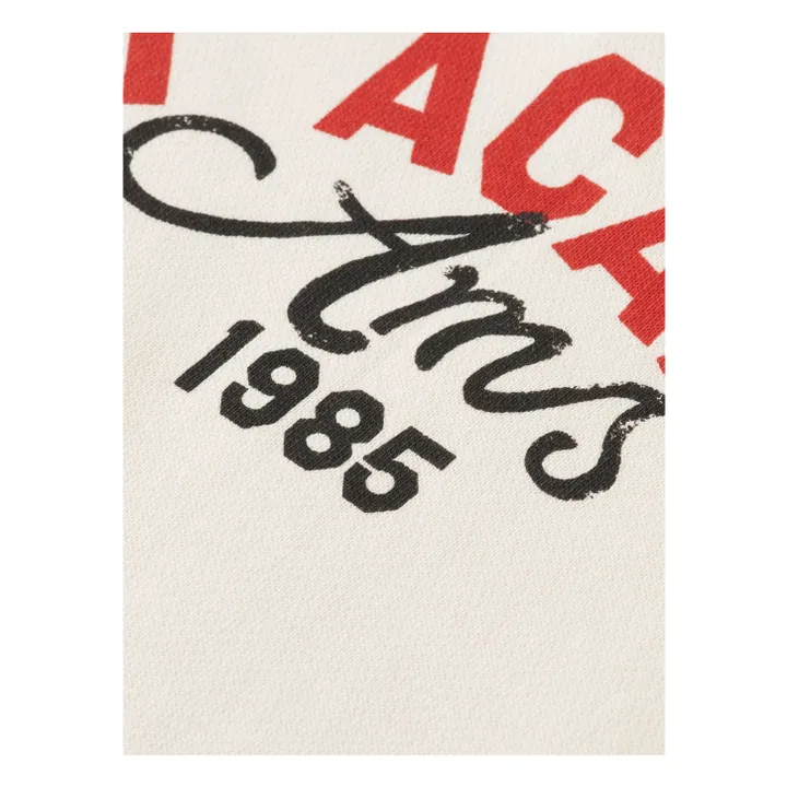 Sweat Col Polo Artwork Coton Bio | Ivoire- Image produit n°2