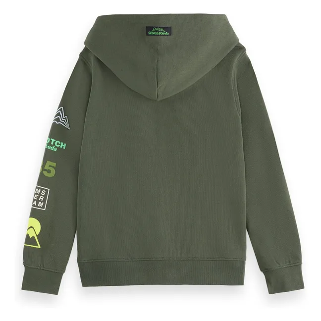 Sweat Zippé Artwork | Vert