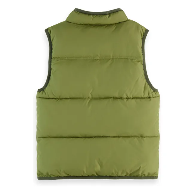 Ärmellose Daunenjacke | Grün