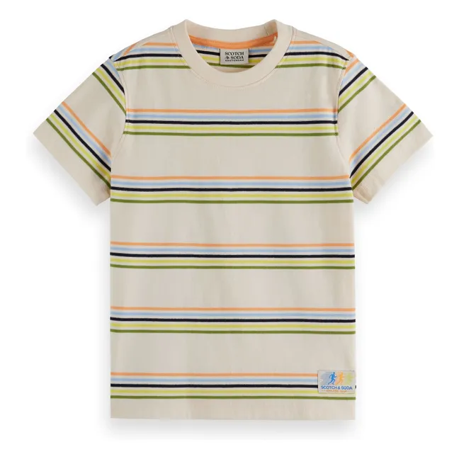 T-shirt Rayé | Beige