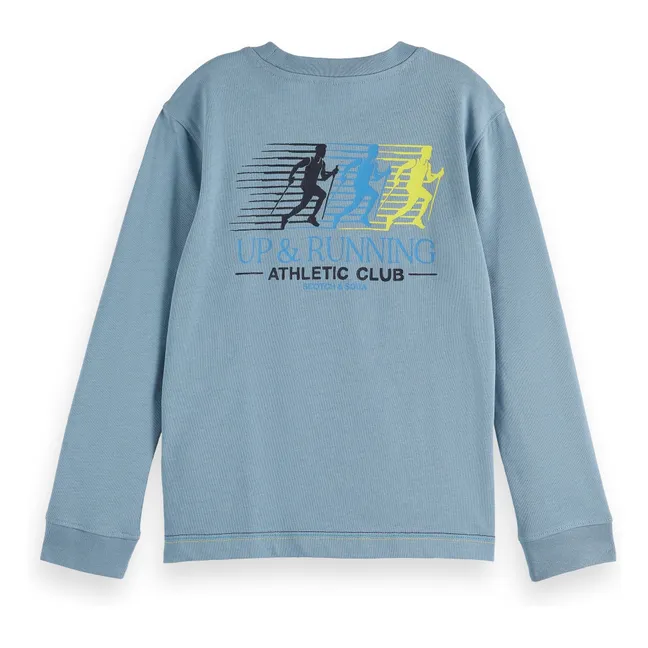 T-shirt Artwork Coton Bio | Bleu