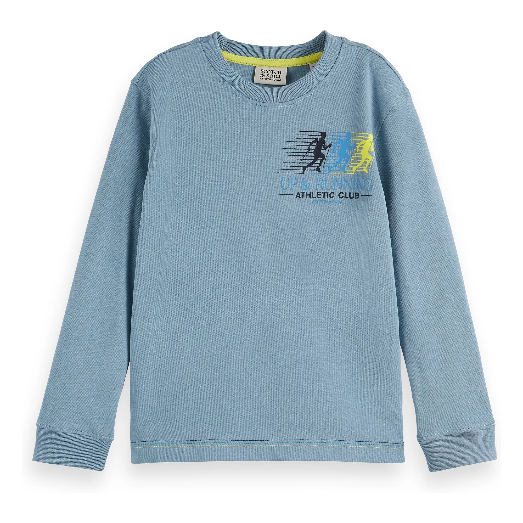 Scotch & Soda Blue Artwork T-Shirt Organic Cotton