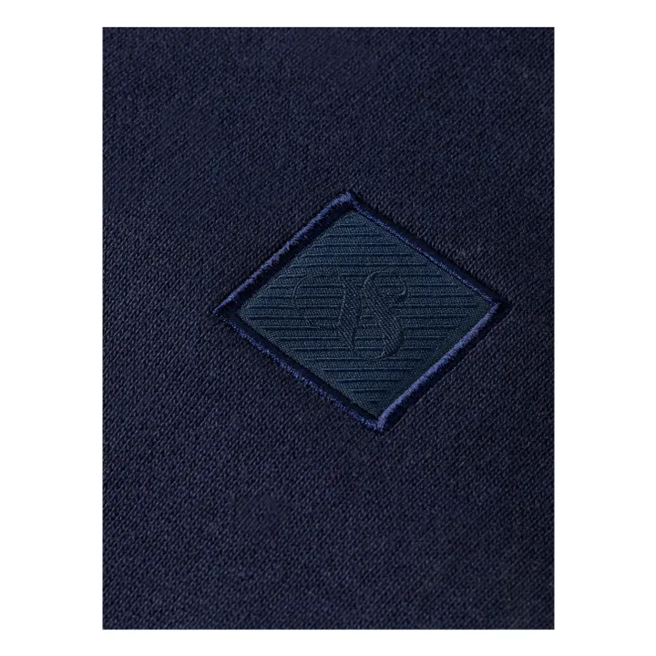 Sweat Zippé Logo | Bleu marine- Image produit n°2