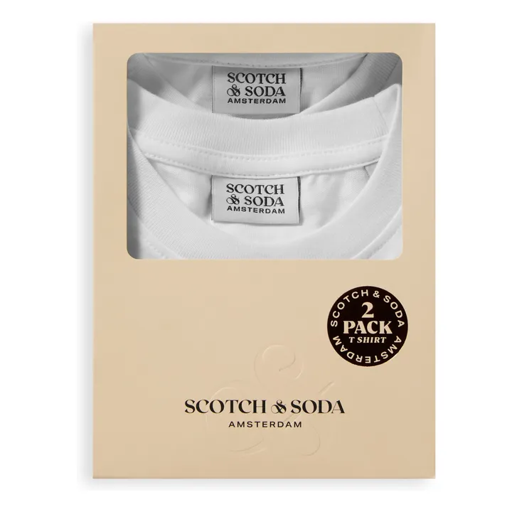 Lot de 2 T-shirts Coton Bio | Blanc- Image produit n°3