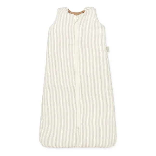 Striped sleeping bag | Camel