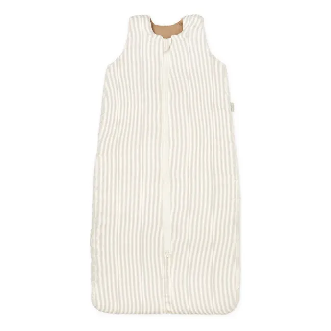 Striped sleeping bag | Camel