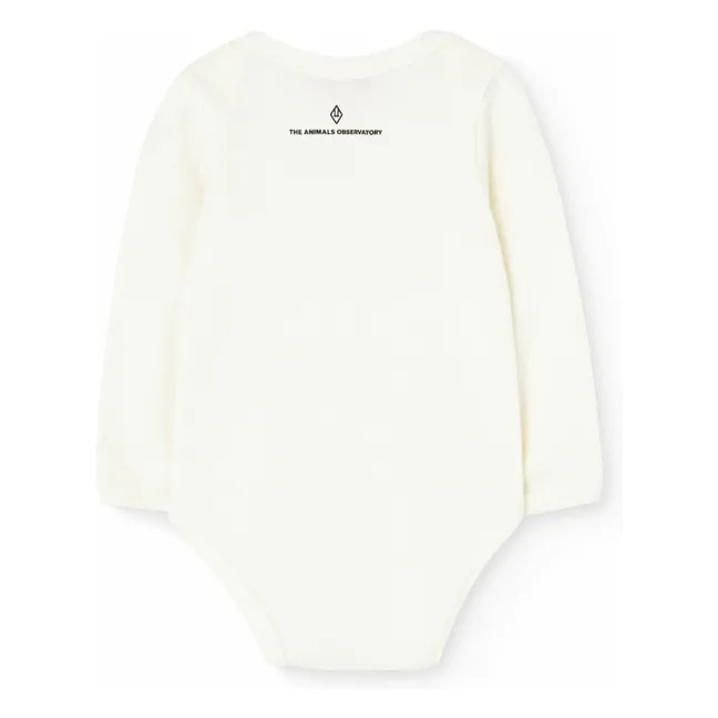 Body Wasp Fleurs Coton Bio | Blanc