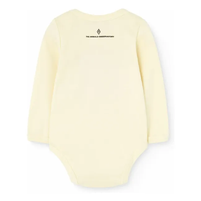 Body Wasp Love Coton Bio | Jaune pâle