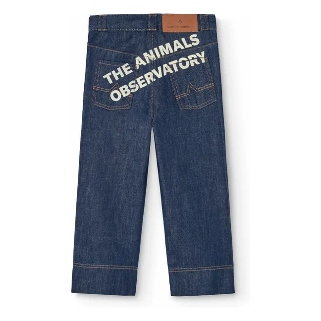 Ant Logo Organic Cotton Jeans | Denim brut