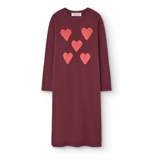 Kleid Barbet Herzen | Burgunderrot