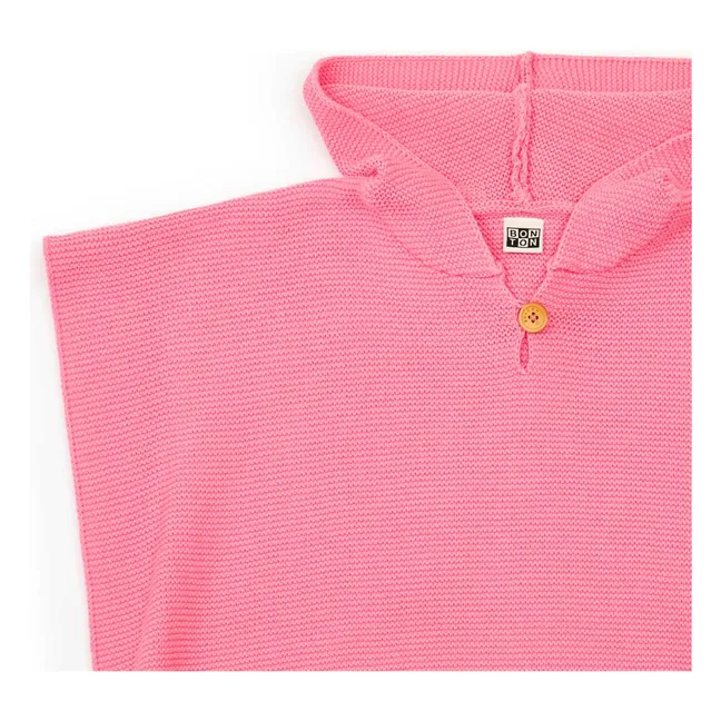 Poncho Organic Cotton | Pink