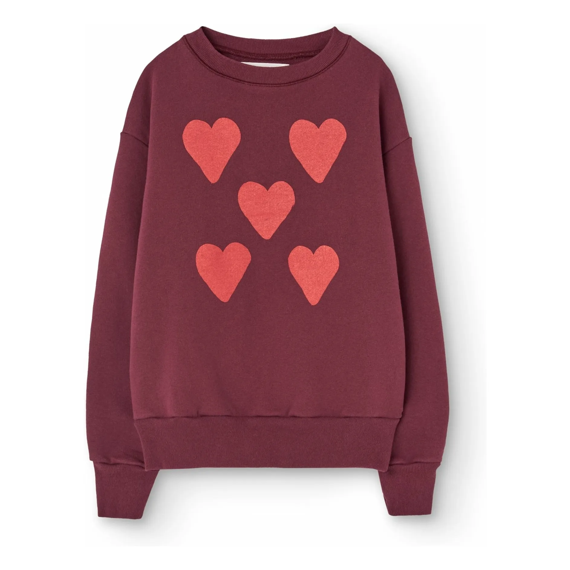 The Animals Observatory Burgundy Sweat Bear Hearts