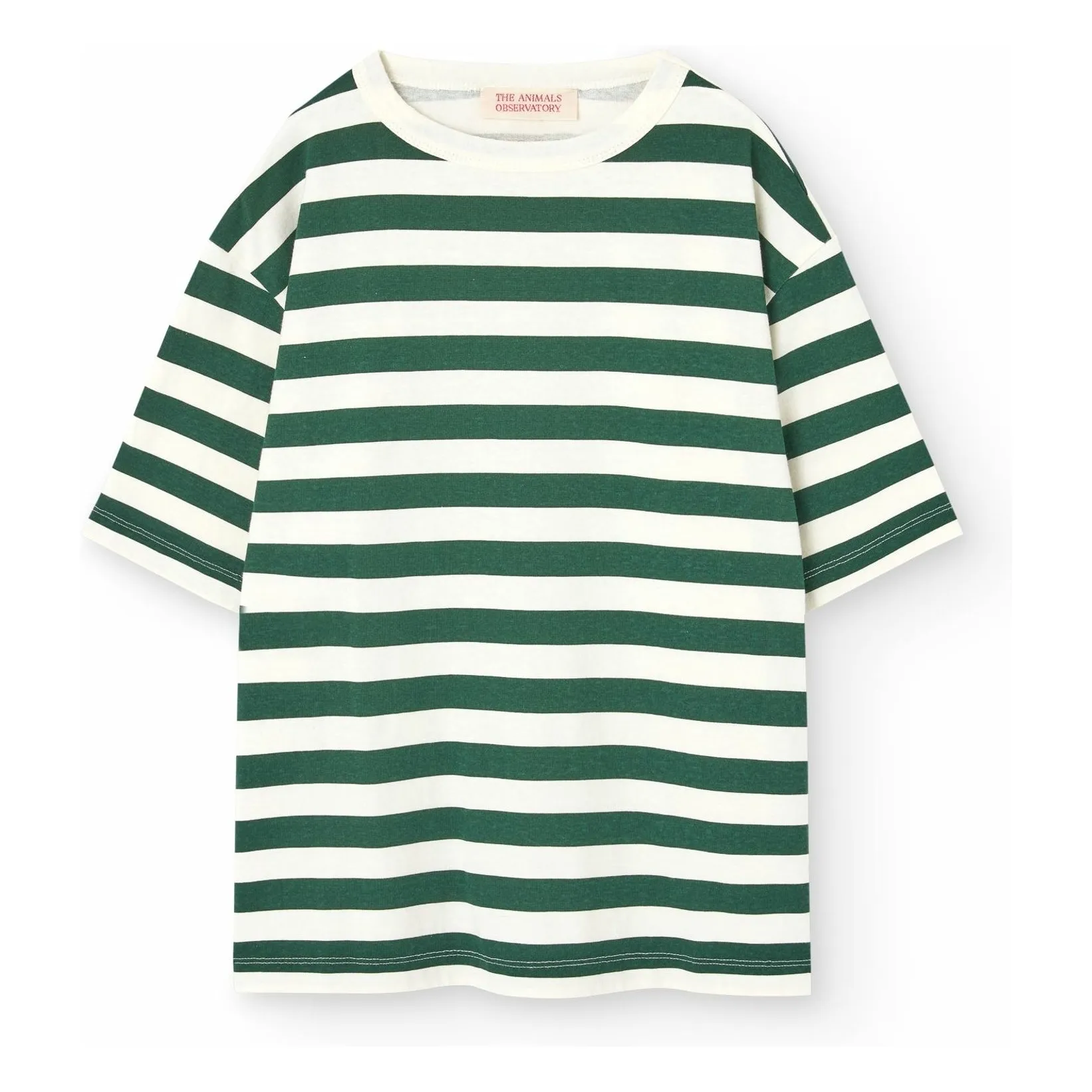 The Animals Observatory Green Striped Collie T-Shirt