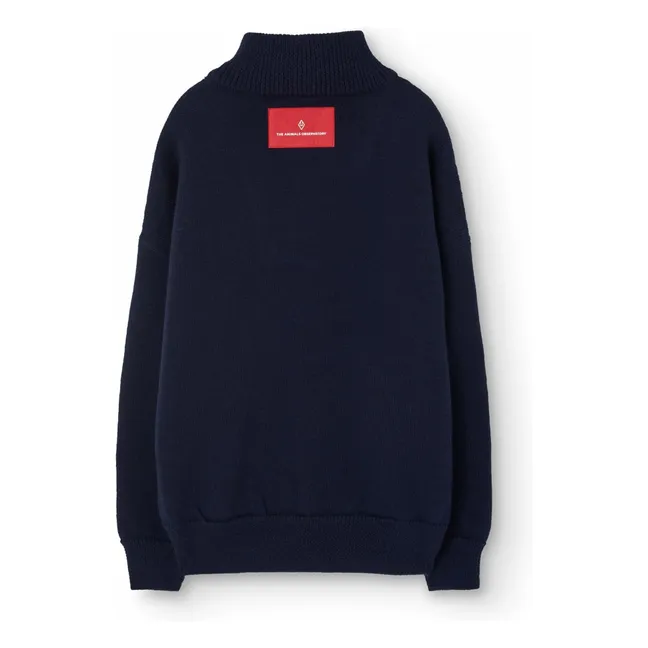 Nilgai Merino Wool Sweater | Navy blue